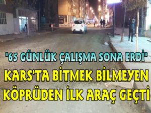 İnönü Caddesi'ndeki Köprüden İlk Araç Geçti