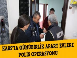 Kars Polisinden Günübirlik Apartlara Operasyon