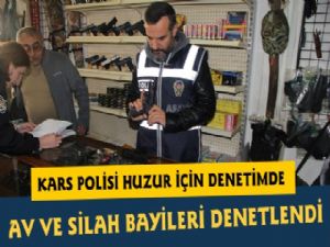 Kars'ta Av Bayisi Denetimi Yapıldı