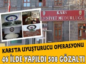 Karsında Olduğu 46 İlde Uyuşturucu Operasyonu 508 Gözaltı