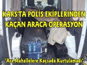 Kars'ta Polis Uygulamasından Kaçan Araca Operasyon 