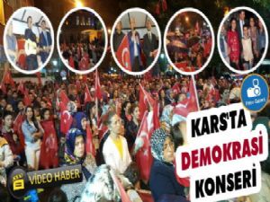 Kars'ta demokrasi konseri