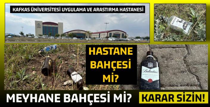 HASTANE BAHÇESİ ŞARHOŞLARIN MEKANI OLDU!