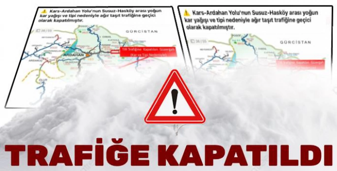 İki Yol Trafiğe Kapatıldı!