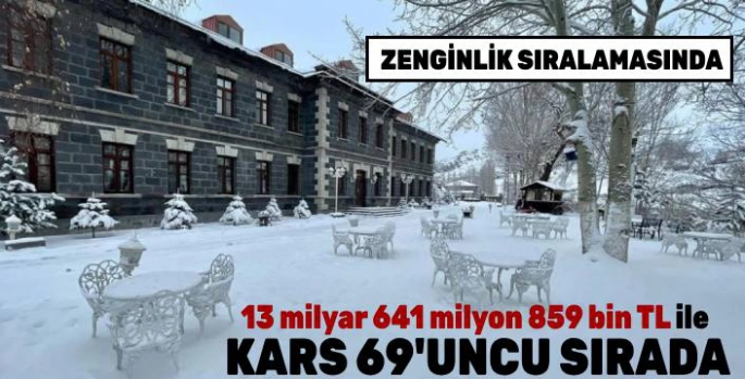 İşte Türkiye'deki İllerin Zenginlik Sıralaması: Kars 69. Sırada