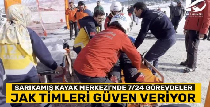 JAK Timleri Sarıkamış Kayak Merkezi'nde Güven Veriyor