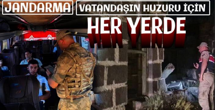 Jandarma'dan huzur ve güven uygulaması