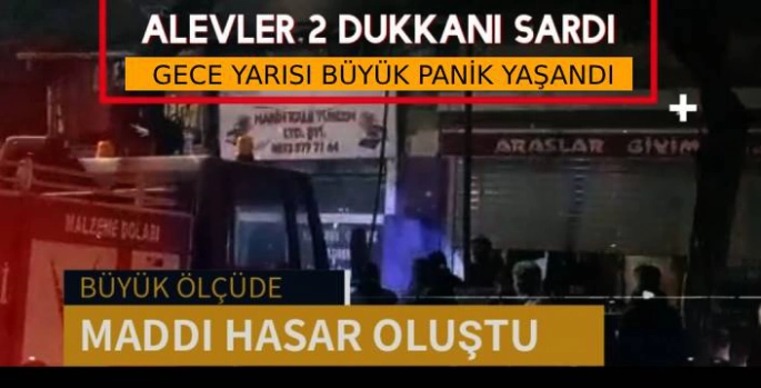 Kağızman'da Yangın: 2 İşyerinde Büyük Hasar Oluştu