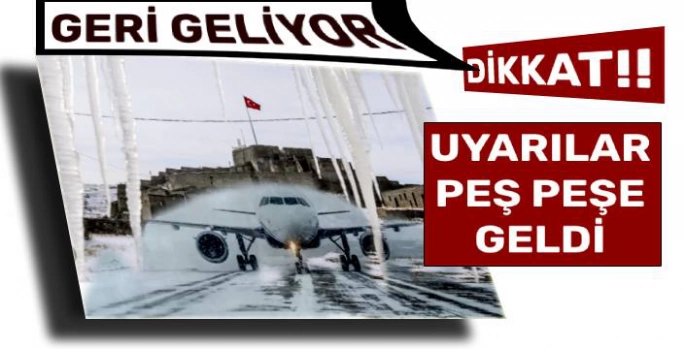 Kar Geri Geliyor, Uçuşlar İptal Edilecek!