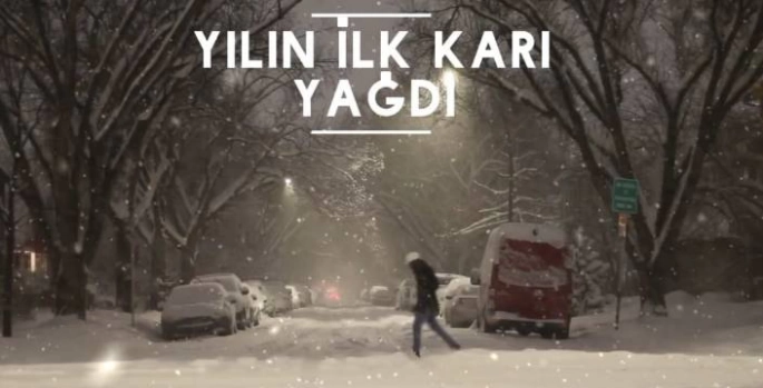 Kars'a Yılın İlk Karı Yağdı