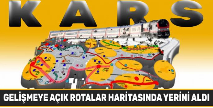 KARS, GELİŞMEYE AÇIK ROTALAR HARİTASINDA YERİNİ ALDI