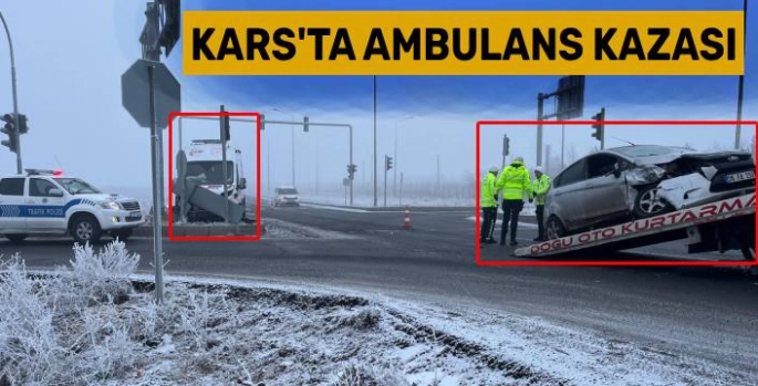 Kars'ta Ambulans Kazası!