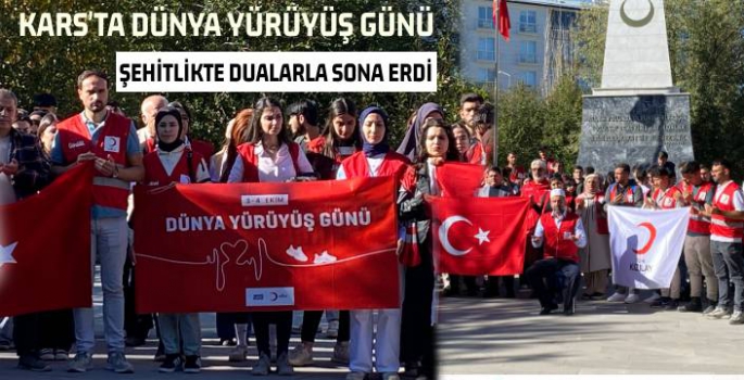 Kars'ta Dünya Yürüyüş Günü Etkinliği