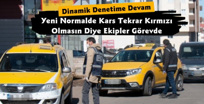 Kars'ta Ekiplerin Dinamik Denetimleri Devam Ediyor