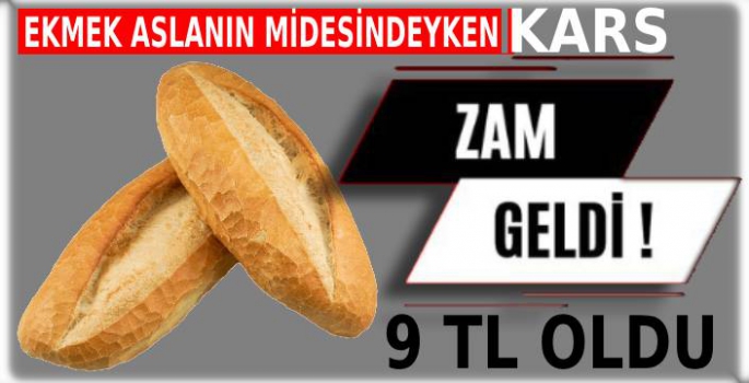 Kars'ta Ekmeğe Zam