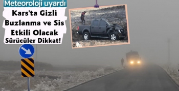 Kars'ta Gizli Buzlanma Kazaya Neden Oldu