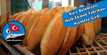 Kars'ta Halk Ekmek Fabrikası Hizmete Girdi