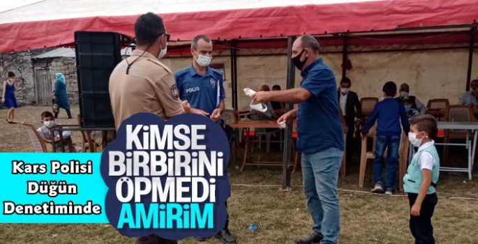 Kars'ta Polis Ekipleri Düğünlerde Denetim Yapıyor