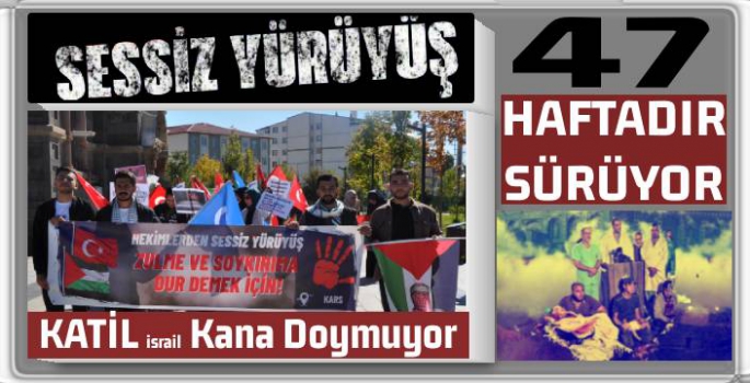 Kars'ta Sessiz Yürüyüşün 47. Haftası