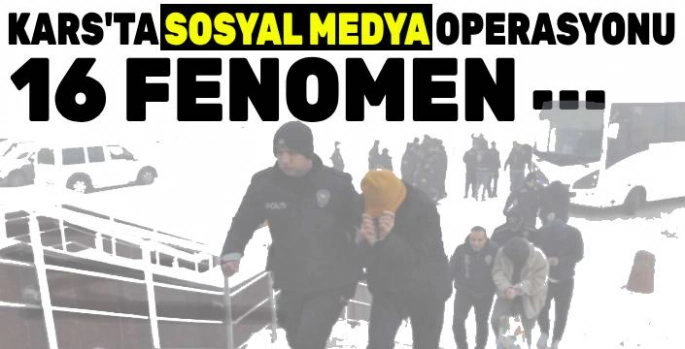 Kars'ta Sosyal Medya Dolandırıcılığında 16 Tutuklama