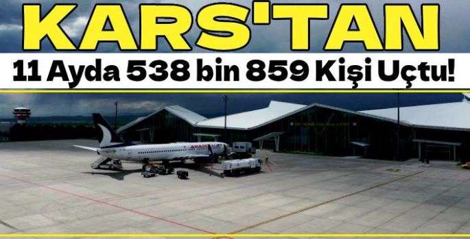 Kars'tan 11 Ayda 538 bin 859 Kişi Uçtu!