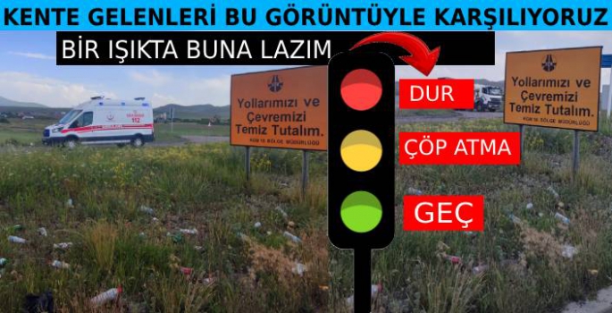 Kentin girişi çöplüğe döndü! Görüntüler mide bulandırdı