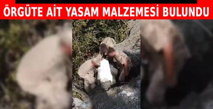 Örgüte Ait Yaşam Malzemesi Ele Geçirildi! 