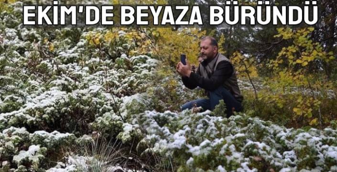 Sarıkamış Ekim'de Beyaza Büründü