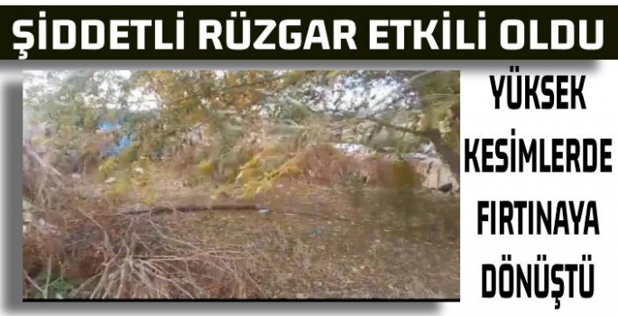 Şiddetli rüzgar ve fırtına etkili oldu