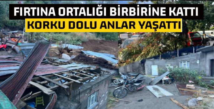 Şiddetli Rüzgar ve Yağmur Ortalığı Birbirine Kattı