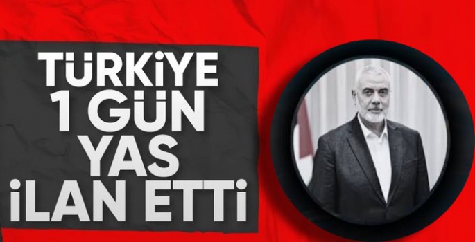 SON DAKİKA! Türkiye'de 1 günlük milli yas ilan edildi 