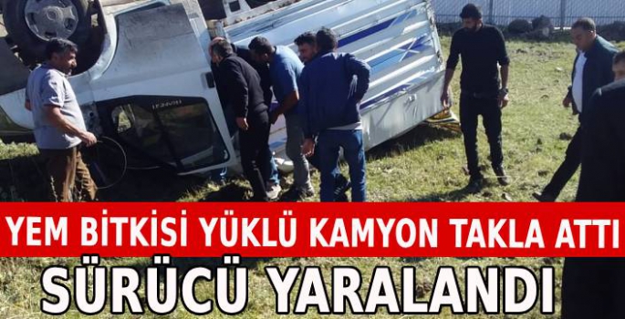 Takla Atan Kamyon Sürücüsü Yaralandı 