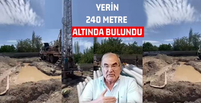 Yerin 240 Metre Altında Kaynak Suyu Bulundu